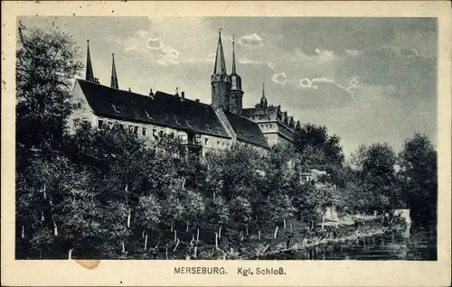 Ak Merseburg an der Saale, Königliches Schloss
