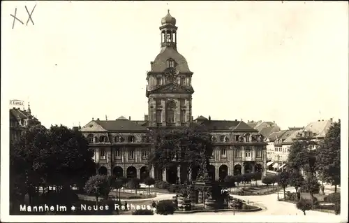 Ak Mannheim in Baden, Neues Rathaus