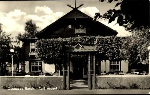 Ak Ostseebad Bansin Heringsdorf auf Usedom, Cafe Asgard