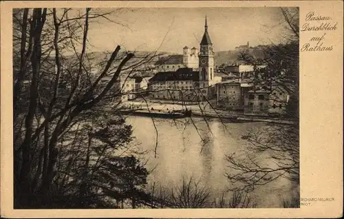 Ak Passau in Niederbayern, Rathaus