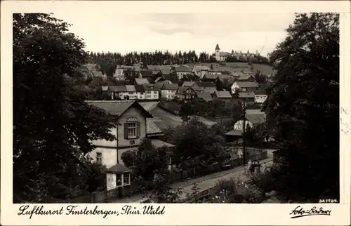 Ak Finsterbergen Friedrichroda im Thüringer Wald, Kurviertel mit Kurhaus