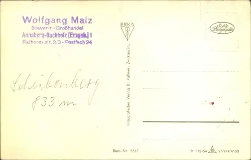 Ak Scheibenberg im Erzgebirge Sachsen, Berghaus und Aussichtsturm