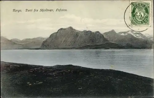 Ak Lofoten Norwegen, Parti fra Skjoldvær, Inselpanorama