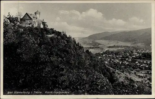 Ak Bad Blankenburg in Thüringen, Burg Greifenstein