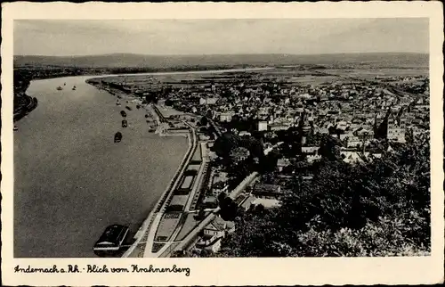 Ak Andernach am Rhein, Blick vom Krahnenberg