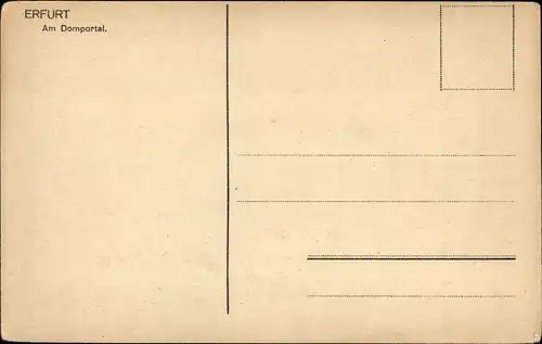 Ak Erfurt in Thüringen, Domportal