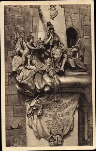 Ak Freiburg im Breisgau, Münster, Chor, Grabmal General von Rodt
