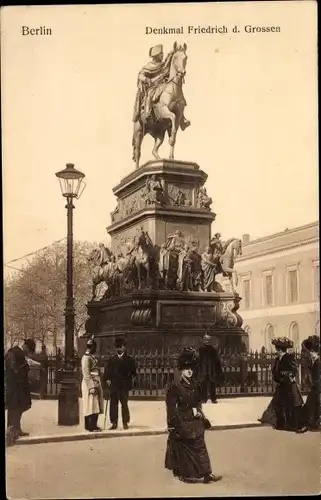 Ak Berlin Tiergarten, Siegesallee, Denkmal Kaiser Friedrich