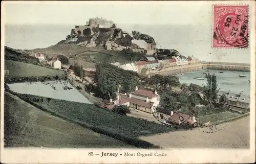 Ak Kanalinsel Jersey, Schloss Mont Orgueil