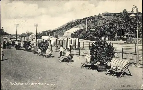 Ak Jersey Kanalinseln, The Esplanade und West Mount, West Park Pavilion