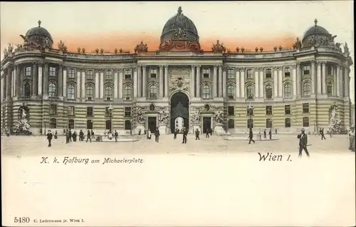 Ak Wien 1 Innere Stadt, Hofburg am Michaelerplatz