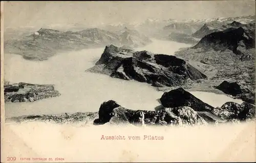 Ak Kanton Luzern Schweiz, Pilatus, Panorama