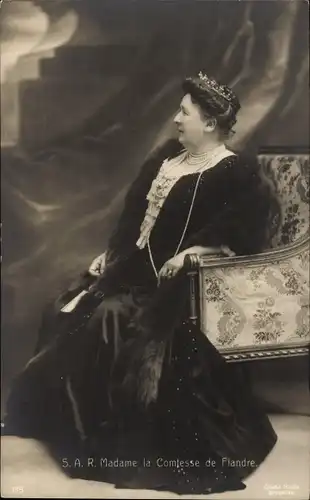 Ak Madame la Comtesse de Flandre, Marie De Hohenzollern Sigmaringen