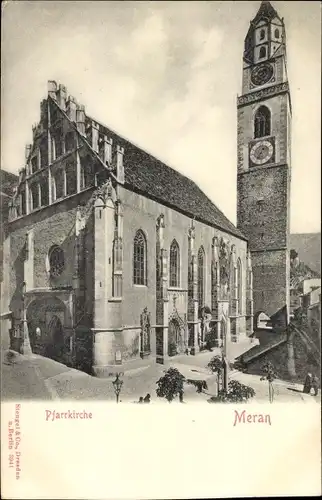 Ak Meran Merano Südtirol, Pfarrkirche