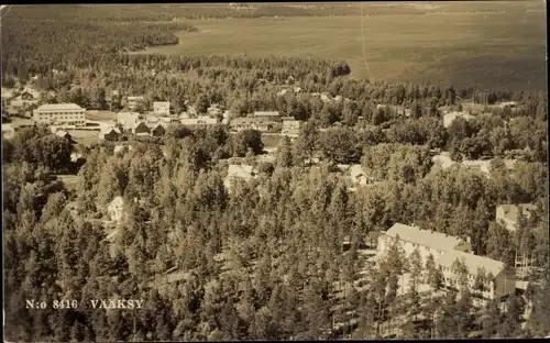 Ak Vääksy Finnland, Luftbild vom Ort