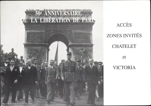 Ak 50 Jahrestag der Befreiung von Paris 1944