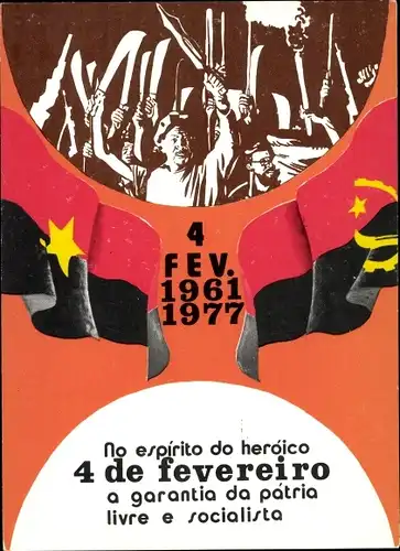 Ak Angola, Portugiesischer Kolonialkrieg, 4. Februar 1961, 1977