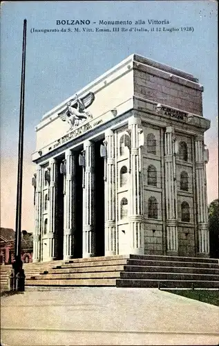 Ak Bozen Bolzano Südtirol, Monumento alla Vittoria