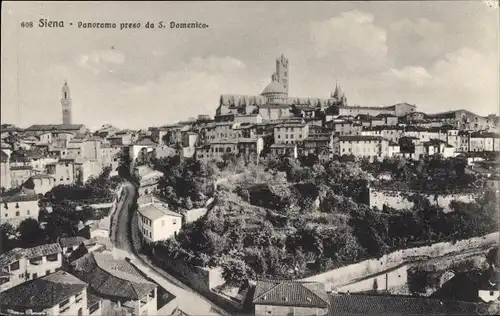 Ak Siena Toscana, Panorama preso da S. Domenico