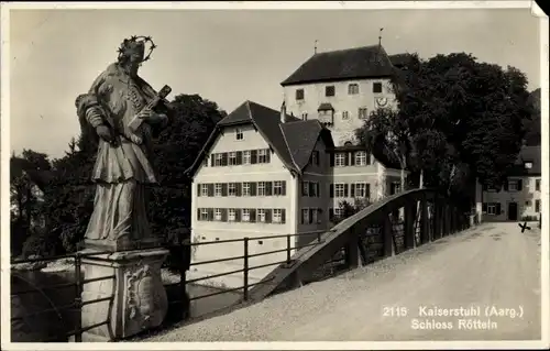 Ak Kaiserstuhl Kt. Aargau Schweiz, Schloss Rötteln