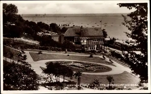 AK Westcliff on Sea Southend on Sea Essex England, Gardens of the Cliffs