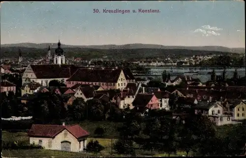 Ak Kreuzlingen Kanton Thurgau, Gesamtansicht