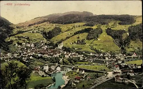 Ak Lichtensteig Kanton Sankt Gallen, Gesamtansicht