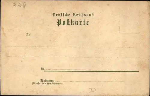 Litho Darmstadt in Hessen, Restaurant zum heiligen Kreuzberg