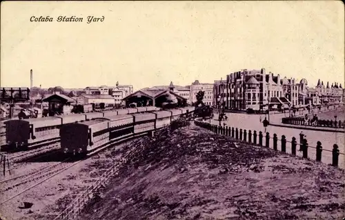 Ak Indien, Bahnhof Colaba