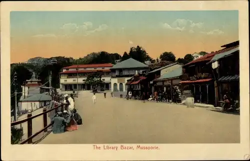 Ak Mussoorie Masuri Indien, Bibliotheksbasar