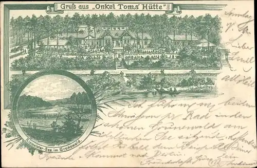 Litho Berlin Zehlendorf, Onkel Tom's Hütte, Riemeister See im Grundewald