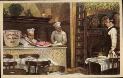 Ak Barcelona Katalonien, Los Caracoles, Restaurante, Escudillers 14