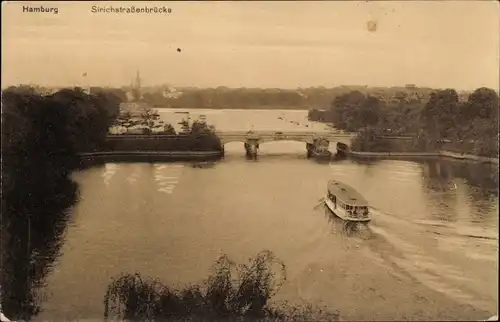 Ak Hamburg, Sirichstraßenbrücke