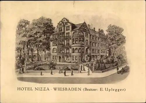 Ak Wiesbaden in Hessen, Hotel Nizza