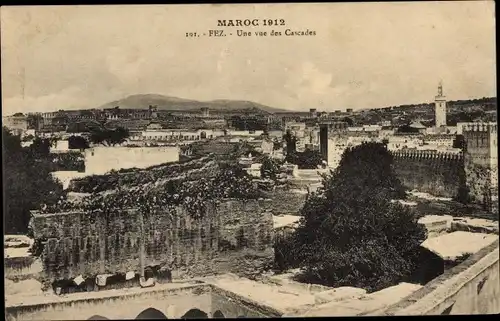 Ak Fès Fez Marokko, Une vue des Cascades