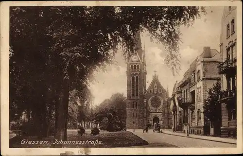 Ak Gießen, Johannesstraße, Kirche