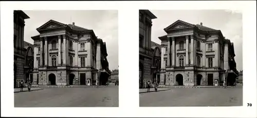 Stereo Raumbild Foto Praha Prag, Altstadt, Ständetheater, Deutsches Schauspielhaus