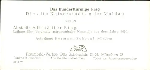 Stereo Raumbild Foto Praha Prag, Altstadt, Altstädter Ring, Rathaus, astronomische Kunst-Uhr