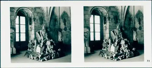 Stereo Foto Praha Prag, Altstadt, Pulverturm, Turmzimmer