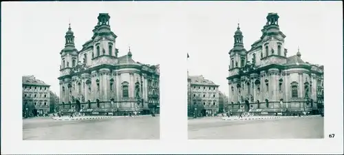 Stereofoto Praha Prag, Altstadt, Altstädter Ring