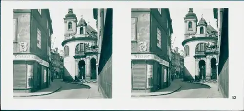 Stereo Foto Praha Prag, Altstadt, Karlsgasse