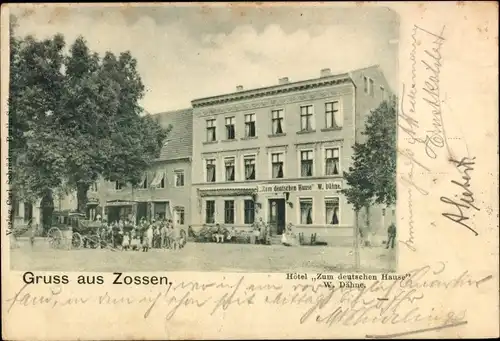Ak Zossen in Brandenburg, Hotel Zum deutschen Hause