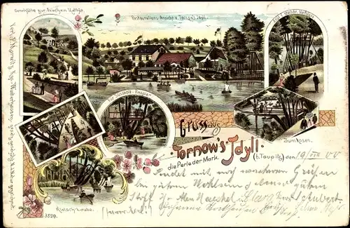 Litho Egsdorf Teupitz in Brandenburg, Restauration Tornow's Idyll