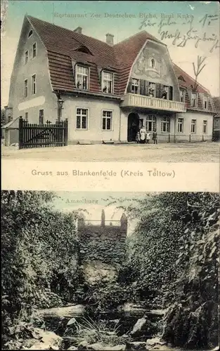 Ak Blankenfelde Mahlow im Kreis Teltow, Restaurant zur Deutschen Eiche, Amselburg