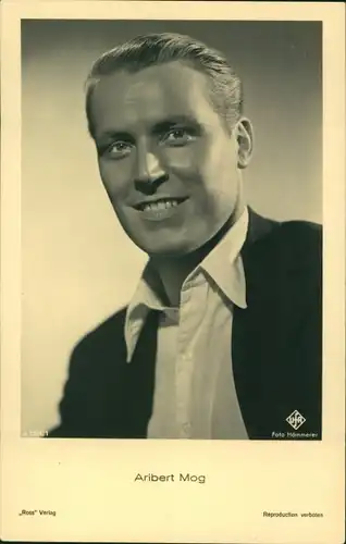 Ak Schauspieler Aribert Mog, Portrait