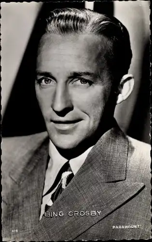 Ak Sänger und Schauspieler Bing Crosby, Portrait