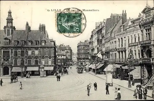 Ak Lille Nord, Rue des Manneliers