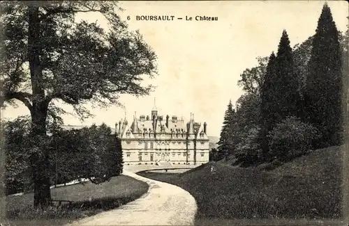 Ak Boursault Marne, Le Chateau