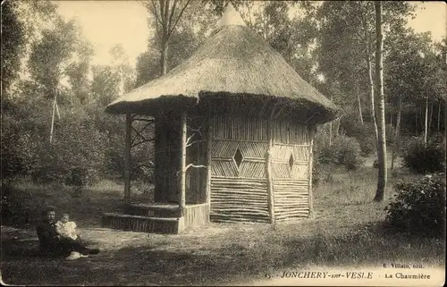 Ak Jonchery sur Vesle Marne, La Chaumiere