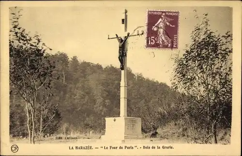 Ak La Harazée Vienne le Château Marne, Le Four de Paris, Bois de la Grurie